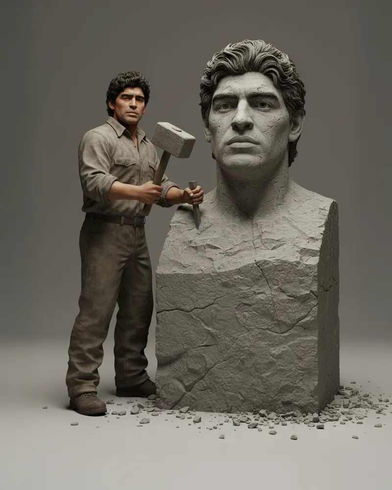Hyper-realistic 3D artwork of a person from the uploaded ima…