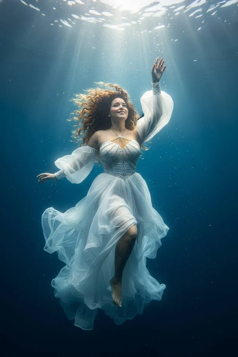 {
  "title": "Lost in the calm beneath the waves 🌊✨",
  "…