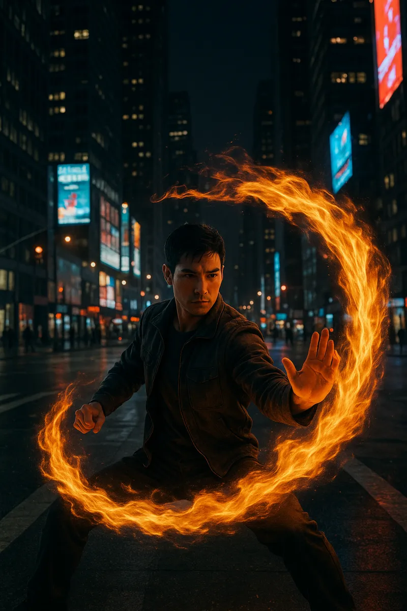Create a hyper-realistic cinematic portrait using the upload…