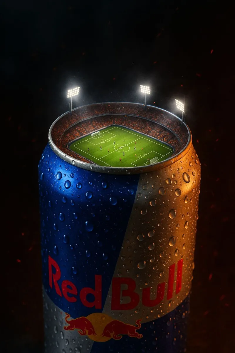 A hyper-realistic image of an "BRAND NAME" soda can with a f…