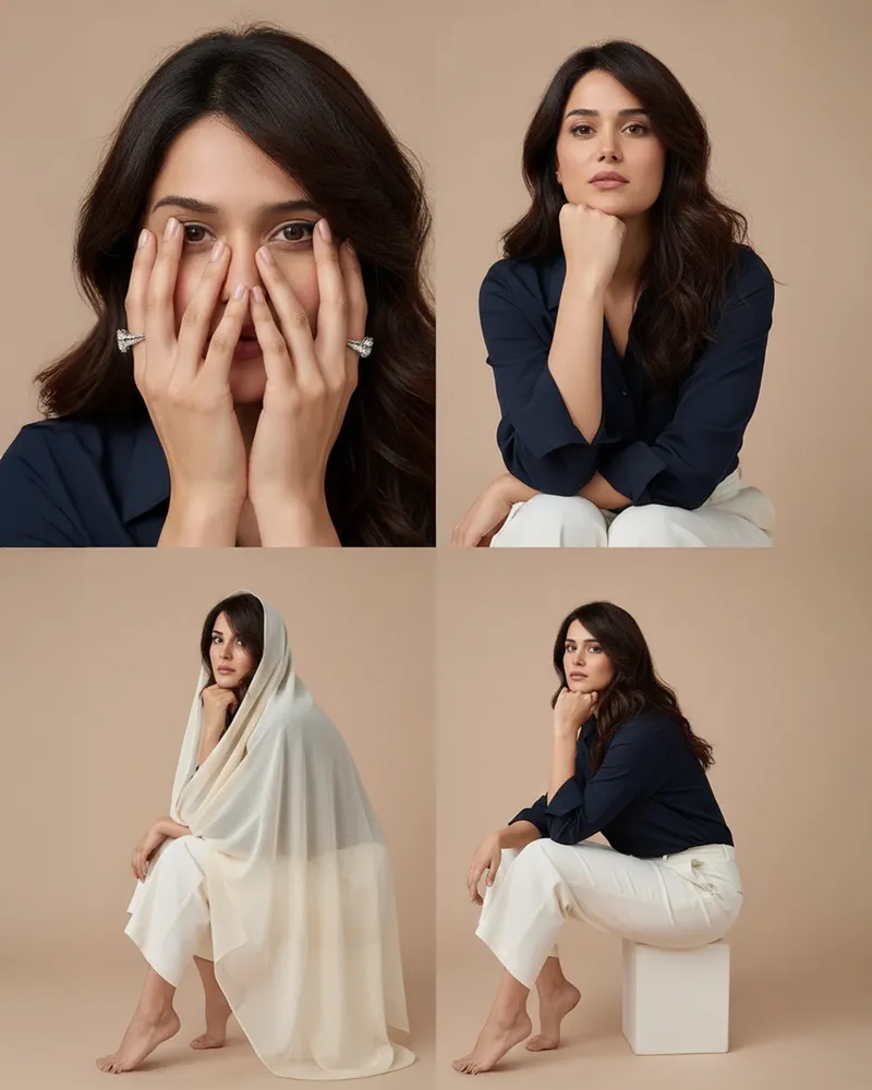 {
  "prompt_title": "Editorial Fashion Studio Series - 4 Di…