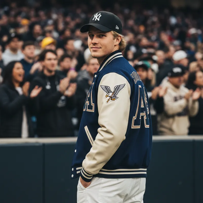 Ultra-realistic close-up portrait of me at a sports stadium,…