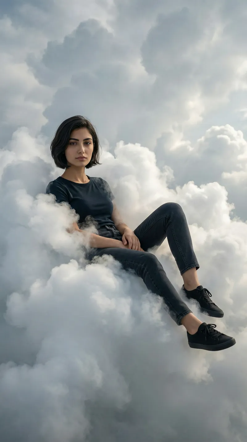 A hyper-realistic, full-body portrait based strictly on the…